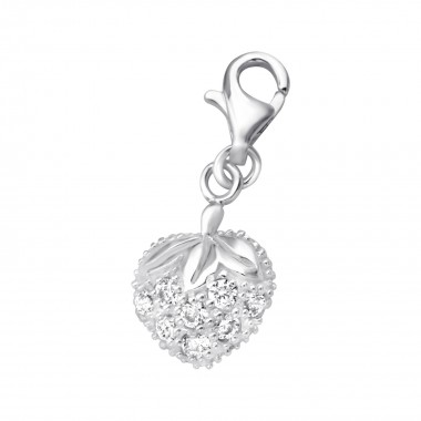 Heart - 925 Sterling Silver Clasp Charms SD853