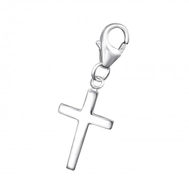 Cross - 925 Sterling Silver Clasp Charms SD858