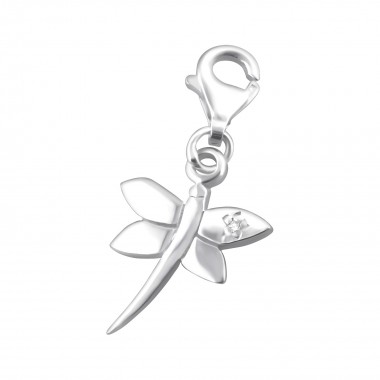 Dragonfly - 925 Sterling Silver Clasp Charms SD867