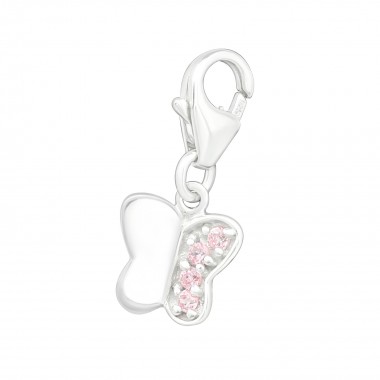 Butterfly - 925 Sterling Silver Clasp Charms SD870