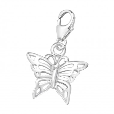 Butterfly - 925 Sterling Silver Clasp Charms SD8