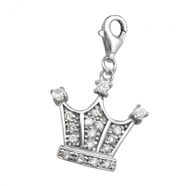 Crown - 925 Sterling Silver Clasp Charms SD931