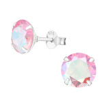 Round - 925 Sterling Silver Basic Stud Earrings SD1020
