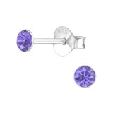 Tulip - 925 Sterling Silver Basic Stud Earrings SD16386