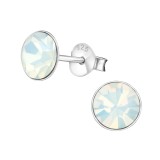 Round - 925 Sterling Silver Basic Stud Earrings SD1987