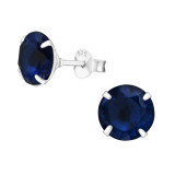 Round - 925 Sterling Silver Basic Stud Earrings SD20992