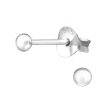 Ball - 925 Sterling Silver Basic Stud Earrings SD24663