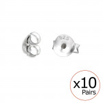 Butterfly - 925 Sterling Silver Basic Stud Earrings SD32663