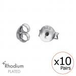 Butterfly - 925 Sterling Silver Basic Stud Earrings SD32664