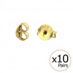 Butterfly - 925 Sterling Silver Basic Stud Earrings SD32665