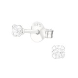 Round 2.5Mm - 925 Sterling Silver Basic Stud Earrings SD35416