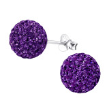 Ball - 925 Sterling Silver Basic Stud Earrings SD4131