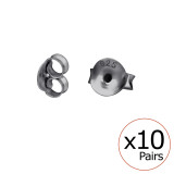 Butterfly Backs - 925 Sterling Silver Basic Stud Earrings SD49123