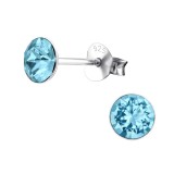 Faceted - 925 Sterling Silver Basic Stud Earrings SD6859