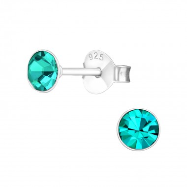 Tulip - 925 Sterling Silver Basic Stud Earrings SD7147