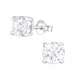 Round - 925 Sterling Silver Basic Stud Earrings SD999 Round - 925 Sterling Silver Basic Stud Earrings SD999