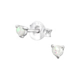 Round 2mm - 925 Sterling Silver Semi-Precious Stud Earrings SD38109
