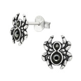 Spider - 925 Sterling Silver Stud Earrings with Crystals SD46119