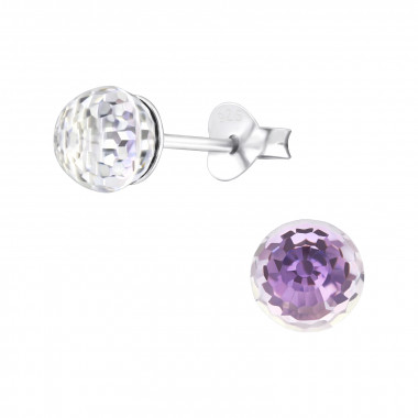 Swarovski - 925 Sterling Silver Stud Earrings with Crystals SD6331