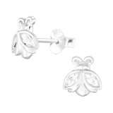 Ladybug - 925 Sterling Silver Stud Earrings with CZ SD41278