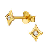 Sparkle - 925 Sterling Silver Stud Earrings with CZ SD49726
