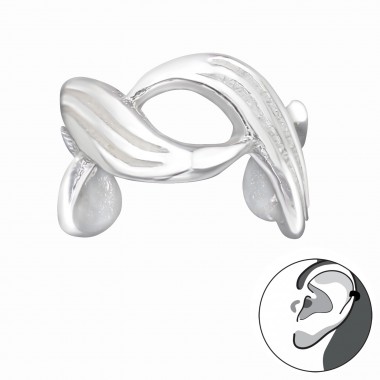 Twist - 925 Sterling Silver Cuff Earrings SD22155