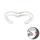 Wave - 925 Sterling Silver Cuff Earrings SD28232