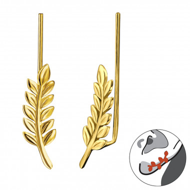 Branch - 925 Sterling Silver Cuff Earrings SD28626