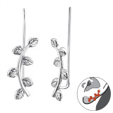Branch - 925 Sterling Silver Cuff Earrings SD28724