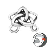 Celtic Knot - 925 Sterling Silver Cuff Earrings SD29193