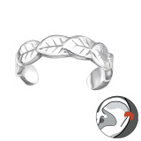 Leafs - 925 Sterling Silver Cuff Earrings SD30589