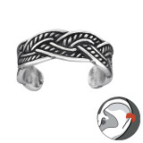 Intertwining - 925 Sterling Silver Cuff Earrings SD30598