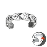 Leafs - 925 Sterling Silver Cuff Earrings SD30845