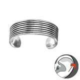 Stackable - 925 Sterling Silver Cuff Earrings SD30849