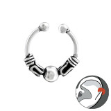 Bali - 925 Sterling Silver Cuff Earrings SD36581