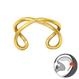 Infinity - 925 Sterling Silver Cuff Earrings SD39689