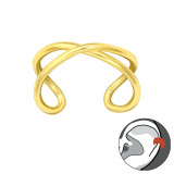 Infinity - 925 Sterling Silver Cuff Earrings SD39689