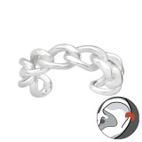 Chain - 925 Sterling Silver Cuff Earrings SD40703