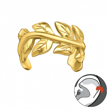 Vine - 925 Sterling Silver Cuff Earrings SD41151