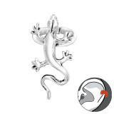 Lizard - 925 Sterling Silver Cuff Earrings SD41687