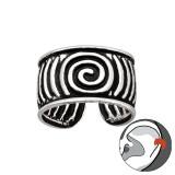 Vintage - 925 Sterling Silver Cuff Earrings SD41709