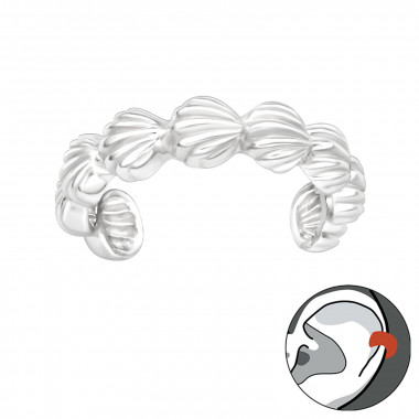 Shells - 925 Sterling Silver Cuff Earrings SD43283