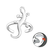 Lizard - 925 Sterling Silver Cuff Earrings SD43582