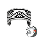 Sun - 925 Sterling Silver Cuff Earrings SD43584