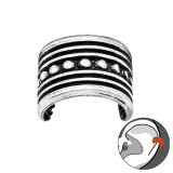 Vintage - 925 Sterling Silver Cuff Earrings SD43586