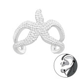 Starfish - 925 Sterling Silver Cuff Earrings SD43850