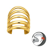 Five Wires Line - 925 Sterling Silver Cuff Earrings SD45778