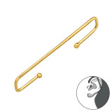 Bar - 925 Sterling Silver Cuff Earrings SD49220