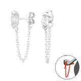 Marquise Shape - 925 Sterling Silver Ear Jackets & Double Earrings SD47528