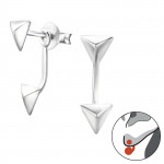 Triangle - 925 Sterling Silver Ear Jackets & Connector Earrings (PRS) SD27706 Triangle - 925 Sterling Silver Ear Jackets & Connector Earrings (PRS) SD27706